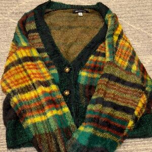 Colorful Plaid Cardigan